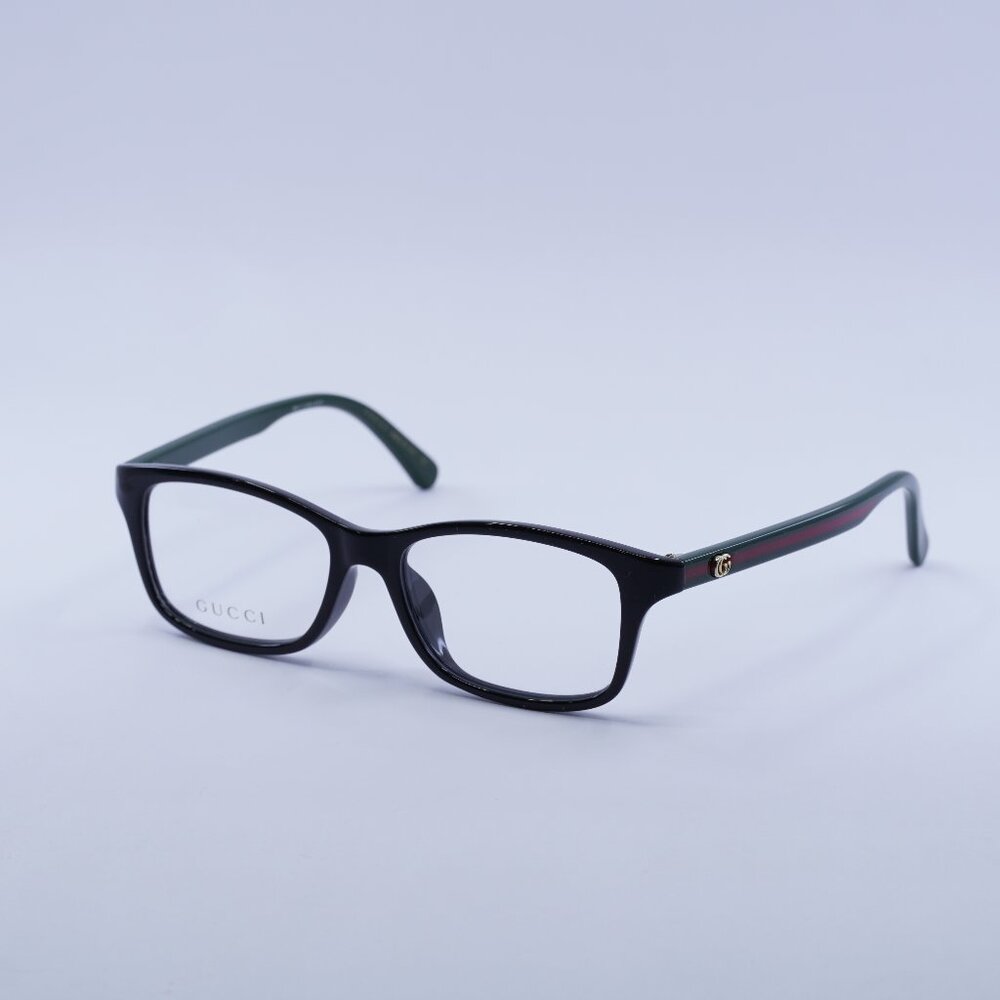 Gucci GG0720OA 002 Eyeglasses Black / Green / Red 51mm Frame